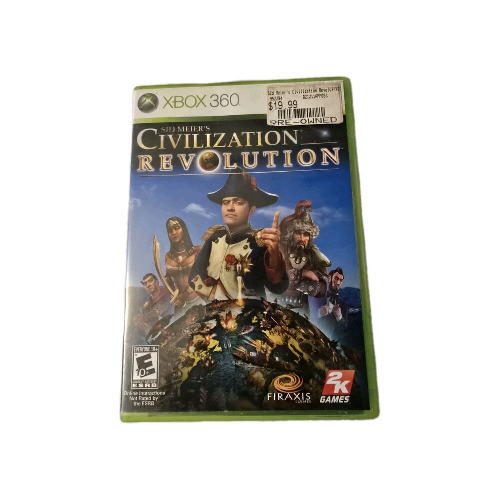 Sid Meier's Civilization Revolution (Xbox 360, 2008) Tested CIB With Manual